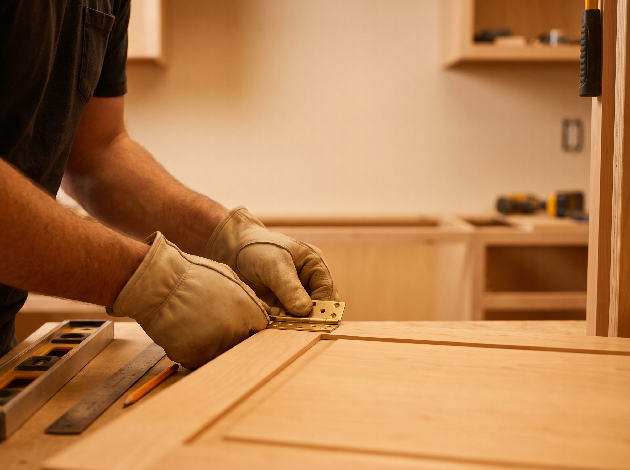 Pose et finitions — artisanat expert sur chantier